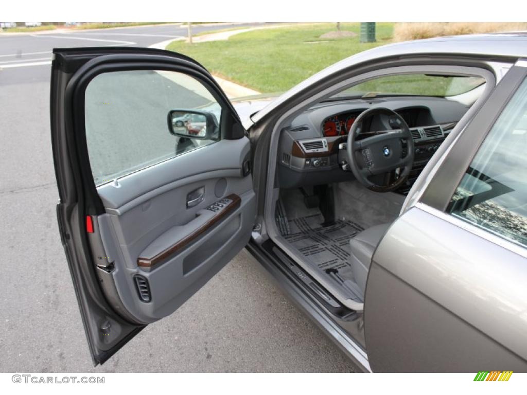 2008 7 Series 750i Sedan - Sterling Grey Metallic / Platinum photo #13