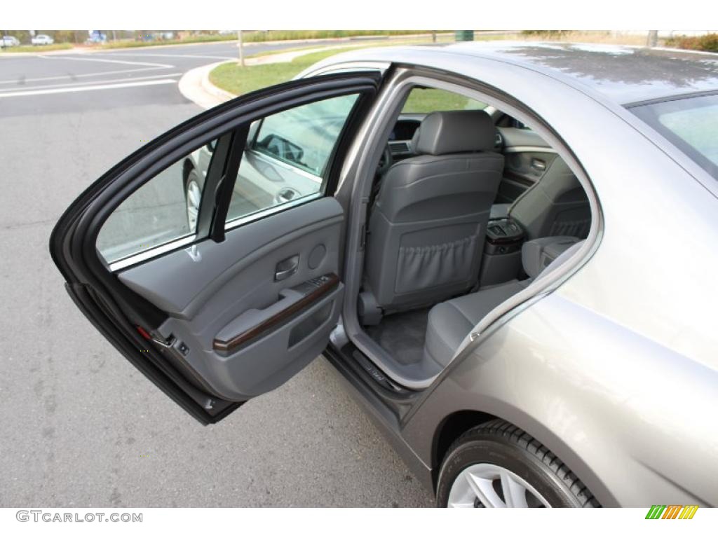 2008 7 Series 750i Sedan - Sterling Grey Metallic / Platinum photo #14