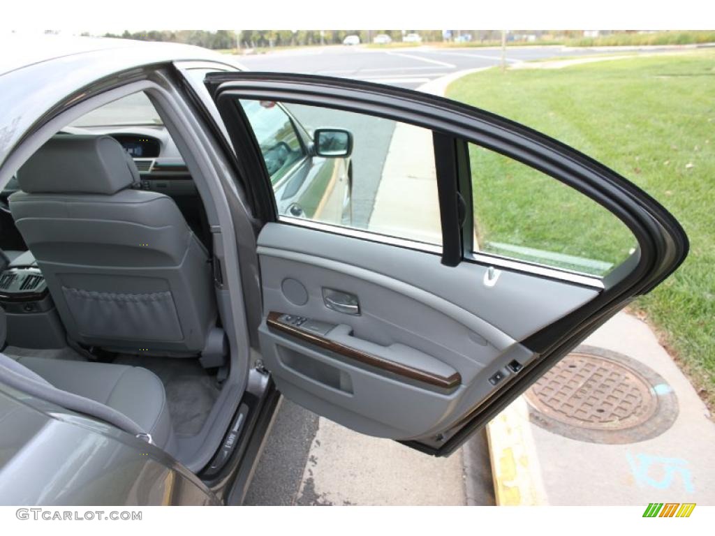 2008 7 Series 750i Sedan - Sterling Grey Metallic / Platinum photo #19