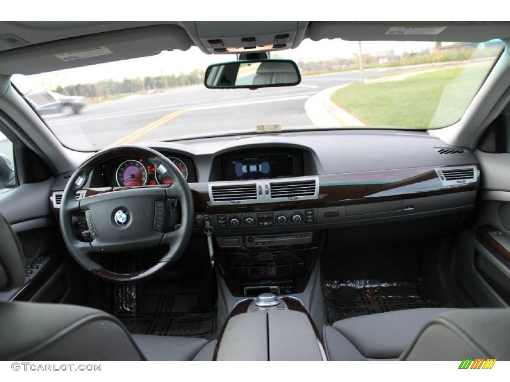 2008 7 Series 750i Sedan - Sterling Grey Metallic / Platinum photo #24