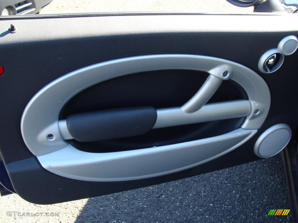 2002 Mini Cooper Hardtop Panther Black Door Panel Photo #39161306