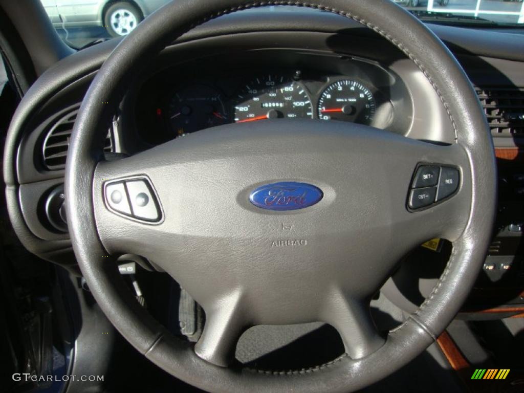 2003 Ford Taurus SEL Dark Charcoal Steering Wheel Photo #39161530