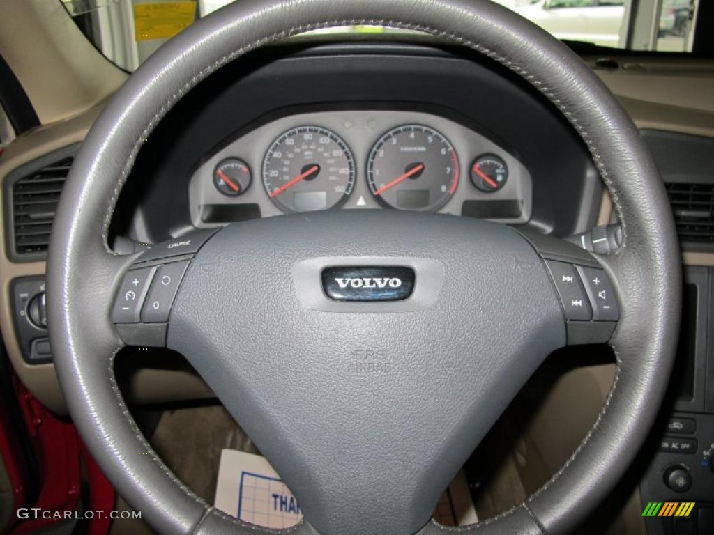 2001 Volvo S60 2.4T Taupe/Light Taupe Steering Wheel Photo #39161998