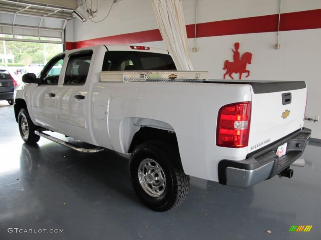 2008 Silverado 2500HD LT Crew Cab - Summit White / Ebony Black photo #2