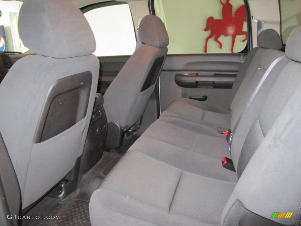 Ebony Black Interior 2008 Chevrolet Silverado 2500HD LT Crew Cab Photo #39162338