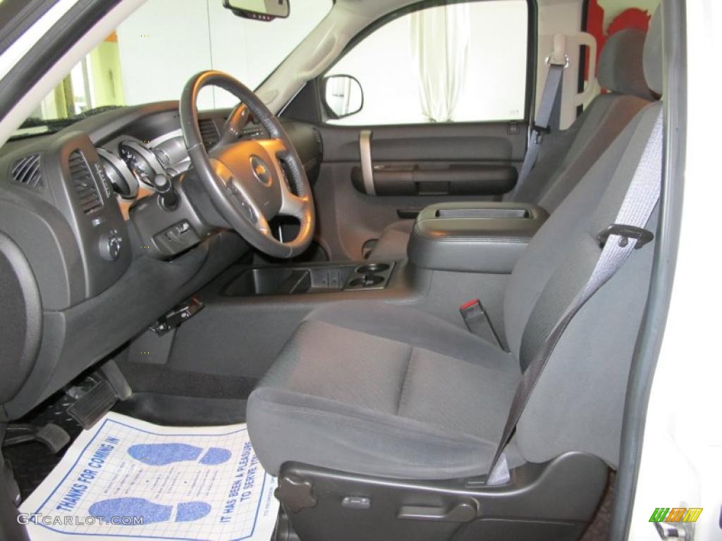 Ebony Black Interior 2008 Chevrolet Silverado 2500HD LT Crew Cab Photo #39162386