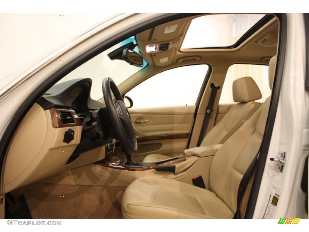 2007 3 Series 335xi Sedan - Alpine White / Beige photo #10