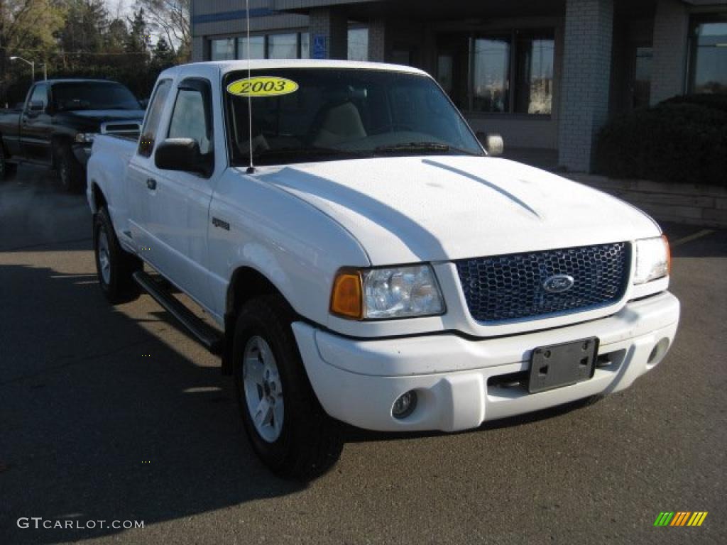 2003 Ranger Edge SuperCab 4x4 - Oxford White / Dark Graphite photo #1