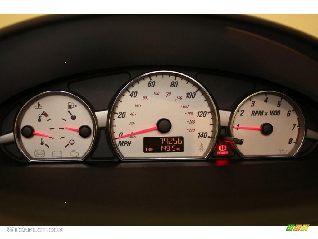 2005 Saturn ION Red Line Quad Coupe Gauges Photo #39164830