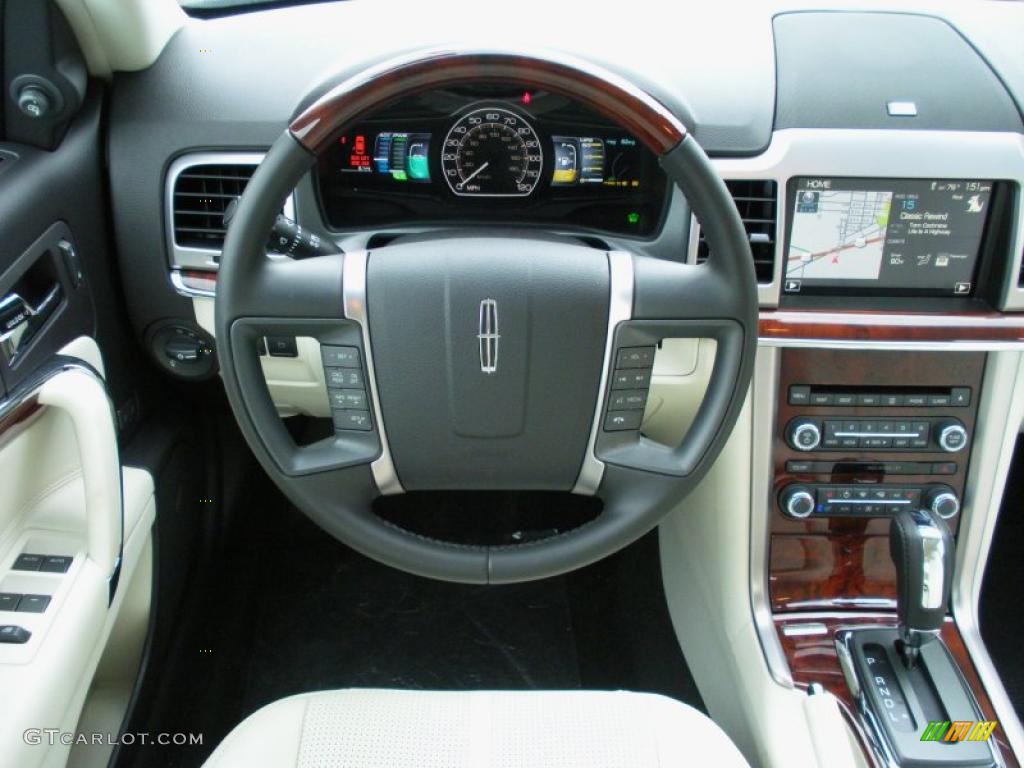 2011 Lincoln MKZ Hybrid Cashmere Dashboard Photo #39164886