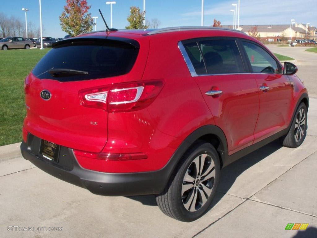 Signal Red 2011 Kia Sportage EX Exterior Photo #39166308