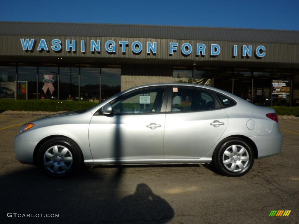 2009 Elantra GLS Sedan - Quicksilver / Gray photo #1