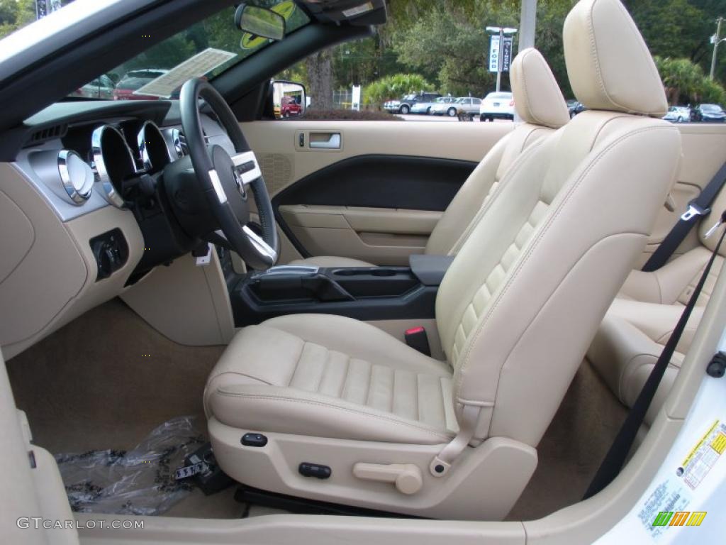 2007 Mustang GT Premium Convertible - Performance White / Medium Parchment photo #16