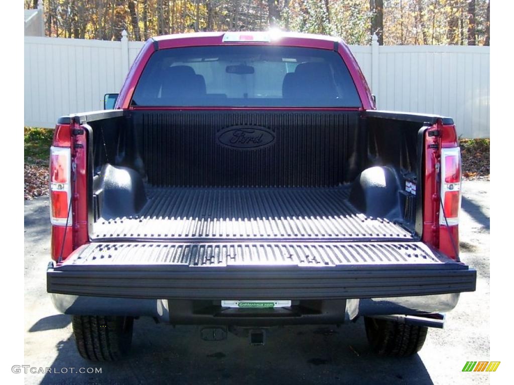 2010 F150 XLT SuperCab 4x4 - Red Candy Metallic / Medium Stone photo #20