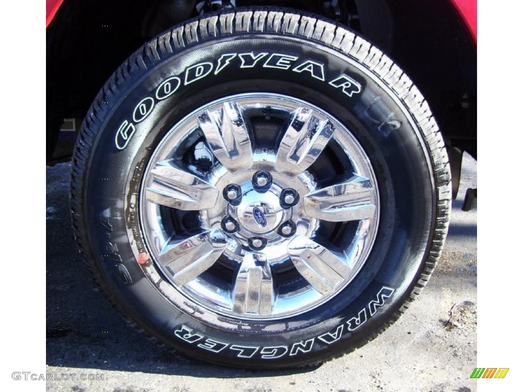 2010 F150 XLT SuperCab 4x4 - Red Candy Metallic / Medium Stone photo #22