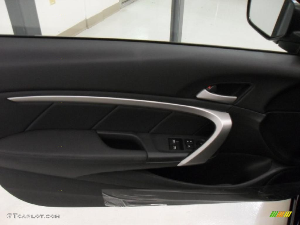 2011 Honda Accord EX-L Coupe Black Door Panel Photo #39171330