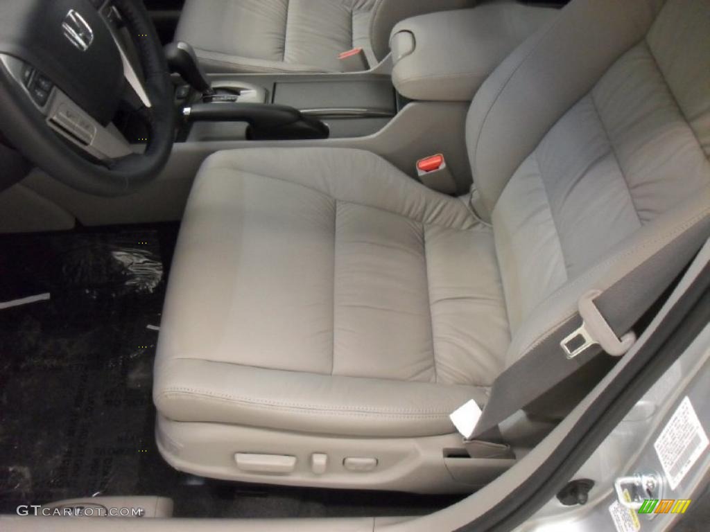 2011 Accord EX-L V6 Sedan - Alabaster Silver Metallic / Gray photo #9