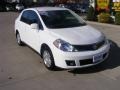 2010 Fresh Powder White Nissan Versa 1.8 S Sedan  photo #2