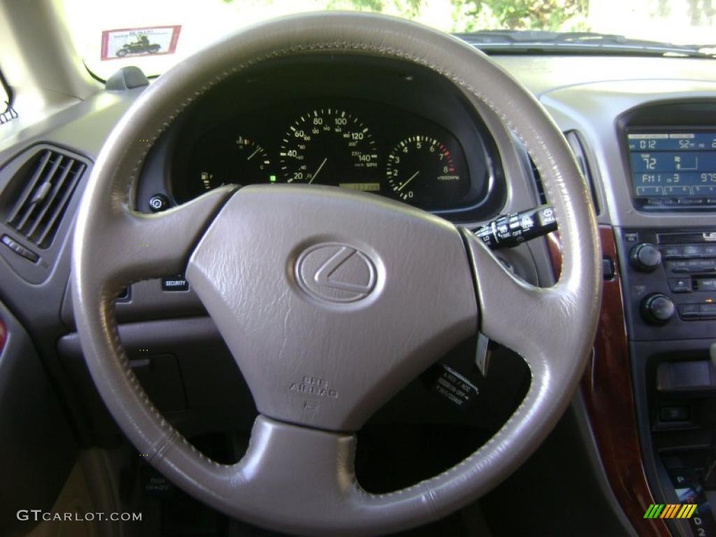 2000 Lexus RX 300 Ivory Steering Wheel Photo #39172734