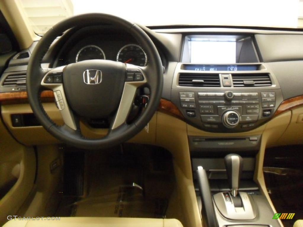 2011 Honda Accord EX-L V6 Sedan Ivory Dashboard Photo #39173070