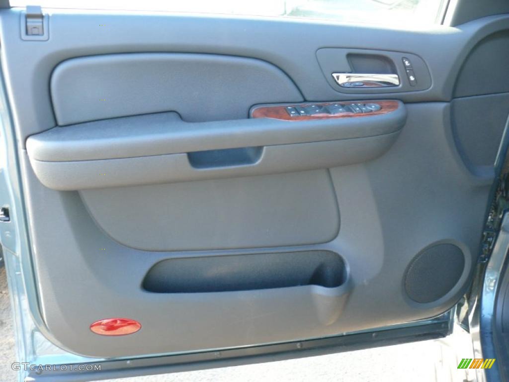2009 Chevrolet Tahoe Hybrid 4x4 Ebony Door Panel Photo #39173170