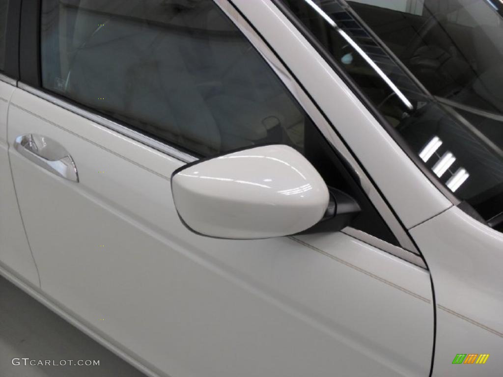 2011 Accord EX-L V6 Sedan - White Diamond Pearl / Ivory photo #31