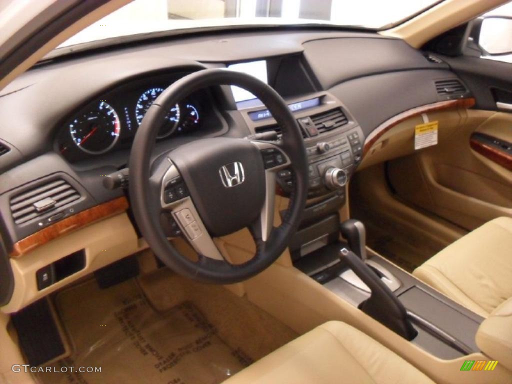 Ivory Interior 2011 Honda Accord EX-L V6 Sedan Photo #39173258