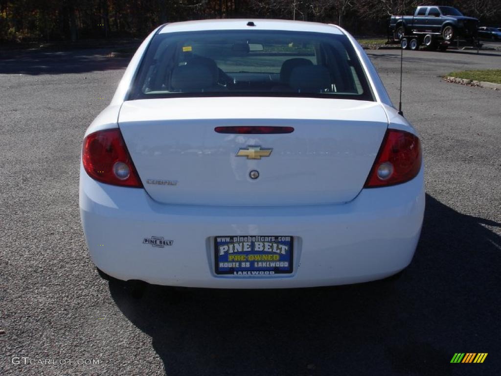 2010 Cobalt LS Sedan - Summit White / Gray photo #5