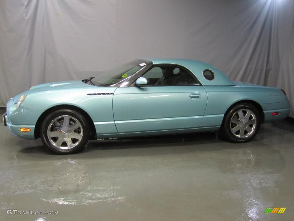 Thunderbird Blue 2002 Ford Thunderbird Premium Roadster Exterior Photo #39173562
