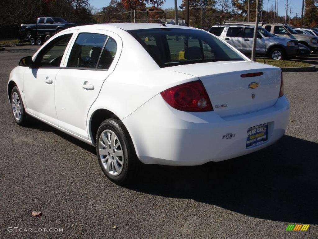 2010 Cobalt LS Sedan - Summit White / Gray photo #6