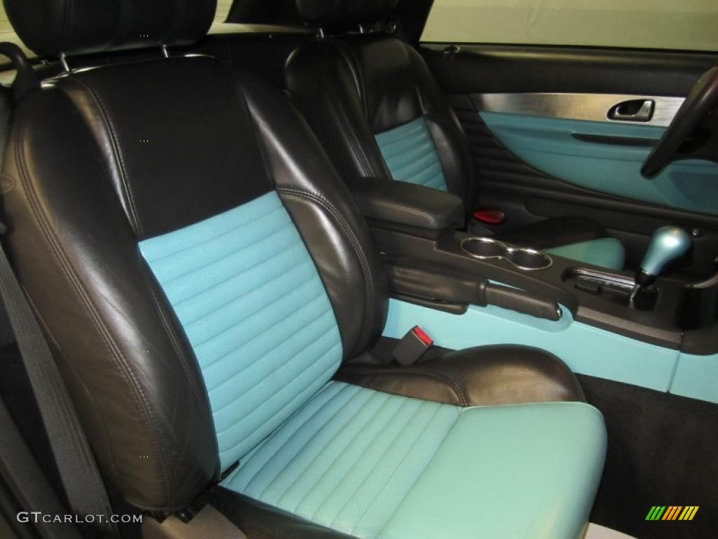 Thunderbird Blue Interior 2002 Ford Thunderbird Premium Roadster Photo #39173822