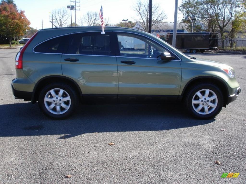 2008 CR-V EX 4WD - Green Tea Metallic / Ivory photo #7