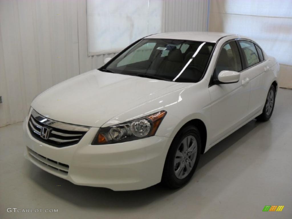 2011 Accord SE Sedan - Taffeta White / Ivory photo #1