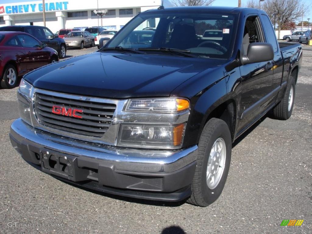 2006 Canyon Work Truck Extended Cab - Onyx Black / Dark Pewter photo #1