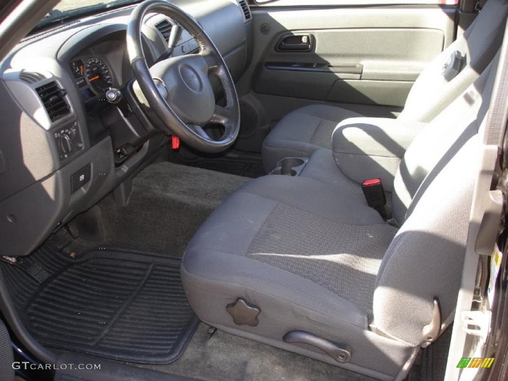 Dark Pewter Interior 2006 GMC Canyon Work Truck Extended Cab Photo #39174678