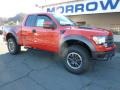 2010 Molten Orange Tri Coat Ford F150 SVT Raptor SuperCab 4x4  photo #2