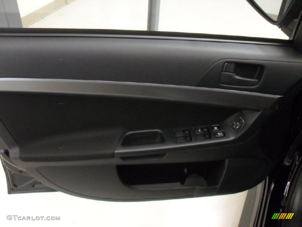 2011 Mitsubishi Lancer ES Black Door Panel Photo #39175274