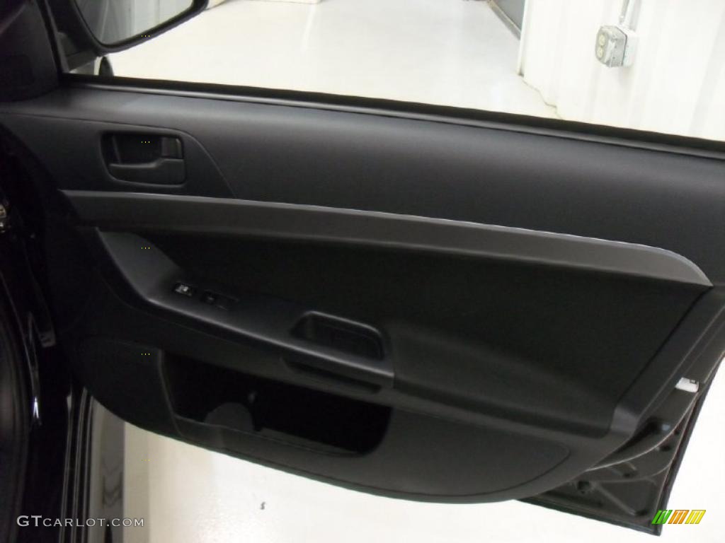 2011 Mitsubishi Lancer ES Black Door Panel Photo #39175502