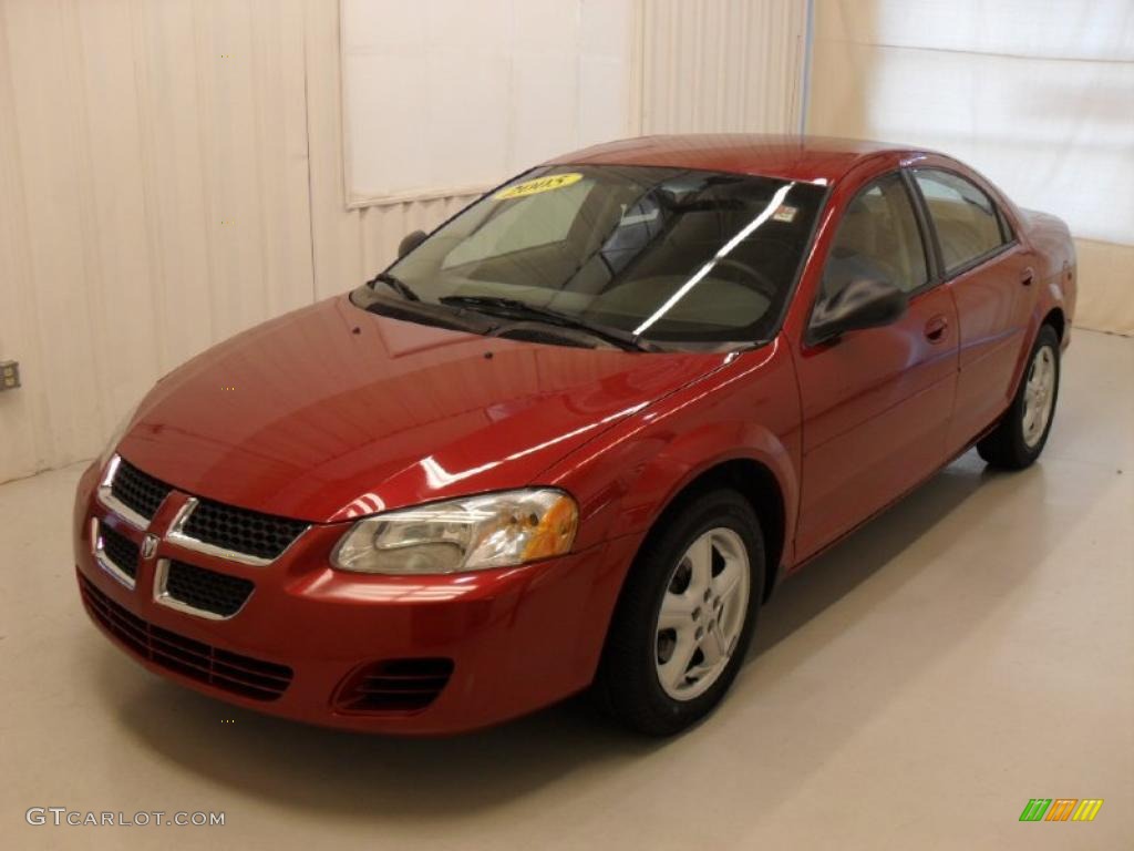 2005 Stratus SXT Sedan - Inferno Red Crystal Pearl / Dark Slate Gray photo #1