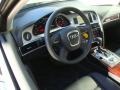 2011 Audi A6 Black Interior Steering Wheel Photo
