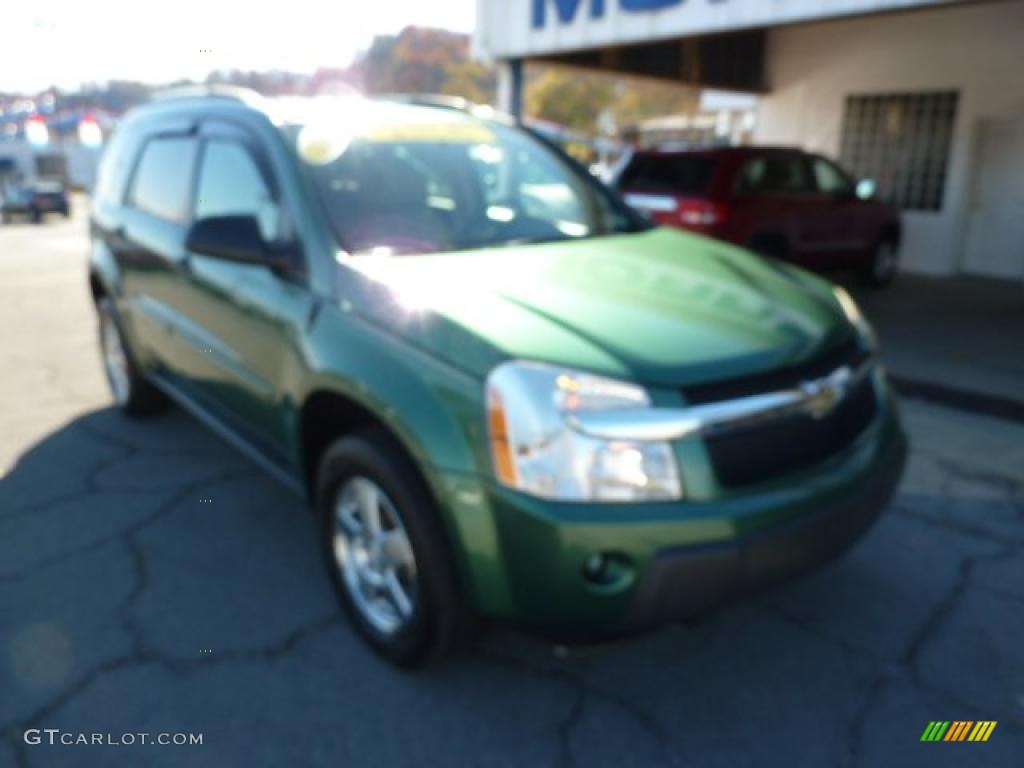 2005 Equinox LS AWD - Meander Green Metallic / Light Cashmere photo #3