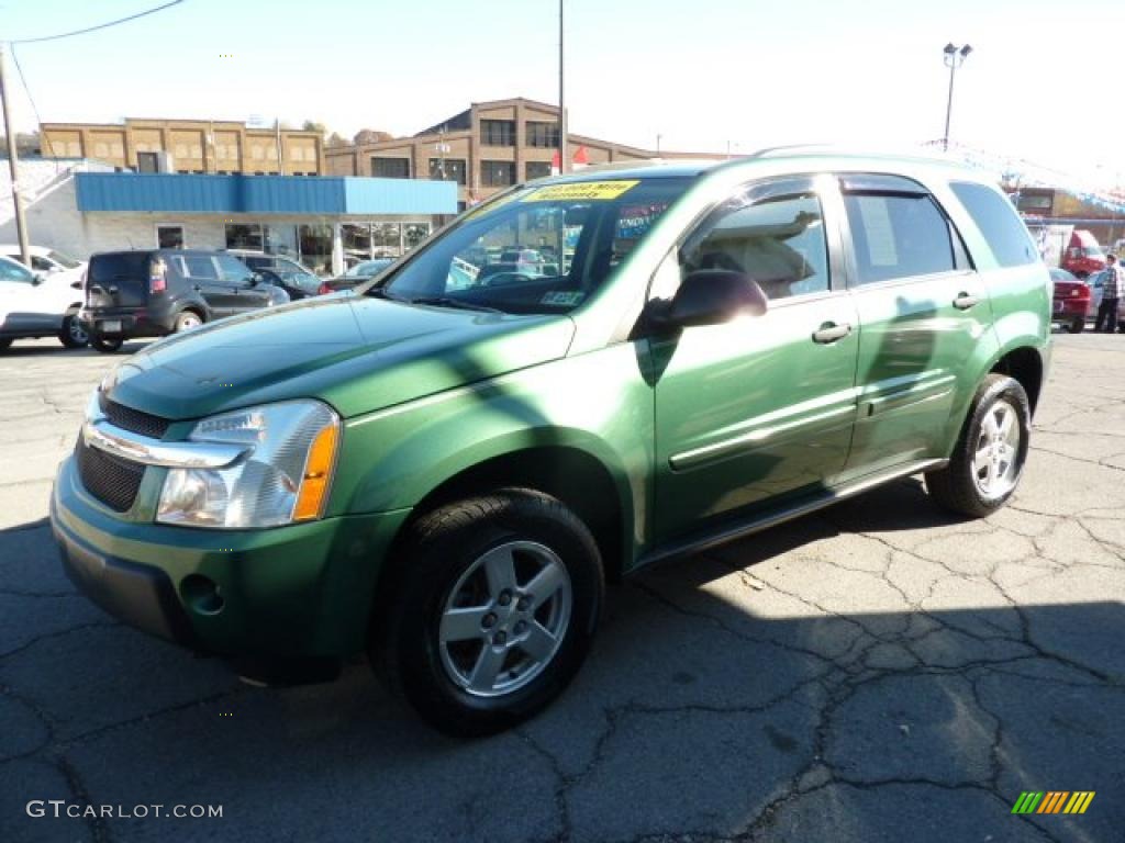 2005 Equinox LS AWD - Meander Green Metallic / Light Cashmere photo #5
