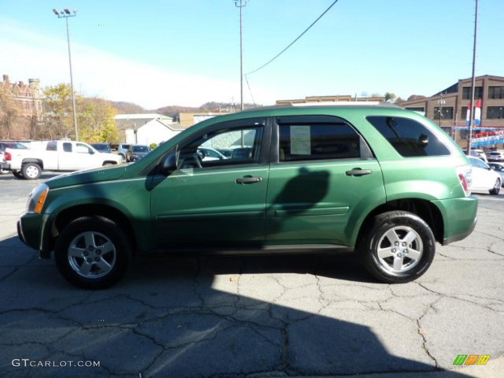 2005 Equinox LS AWD - Meander Green Metallic / Light Cashmere photo #6