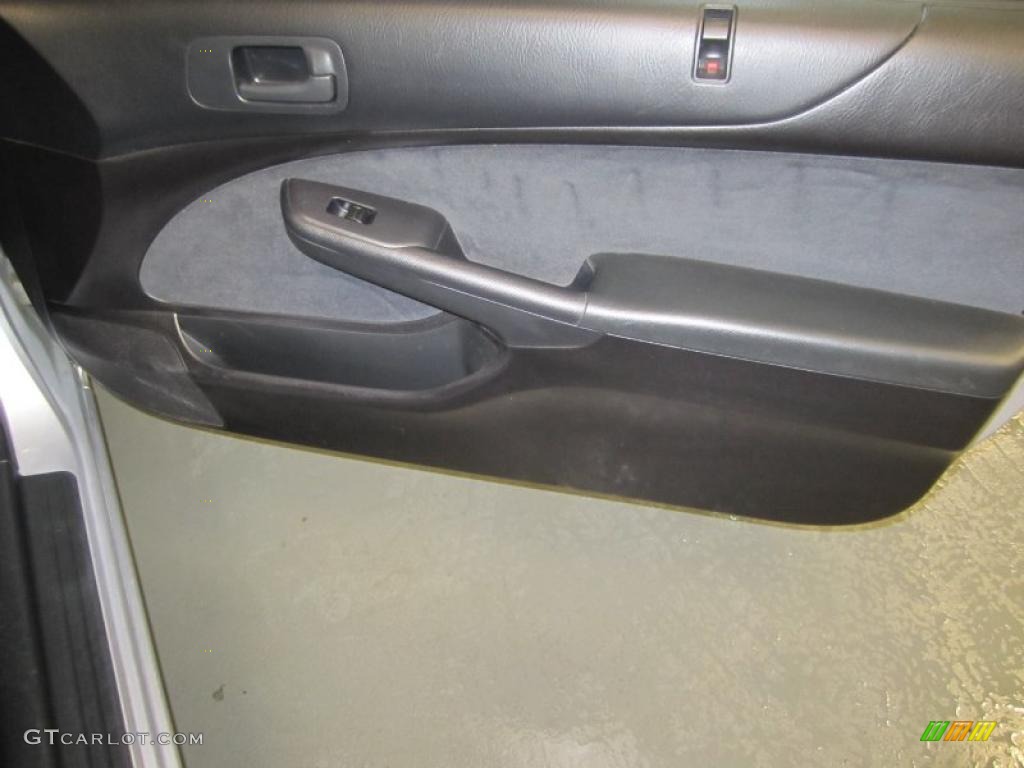 2005 Honda Civic LX Coupe Black Door Panel Photo #39178791