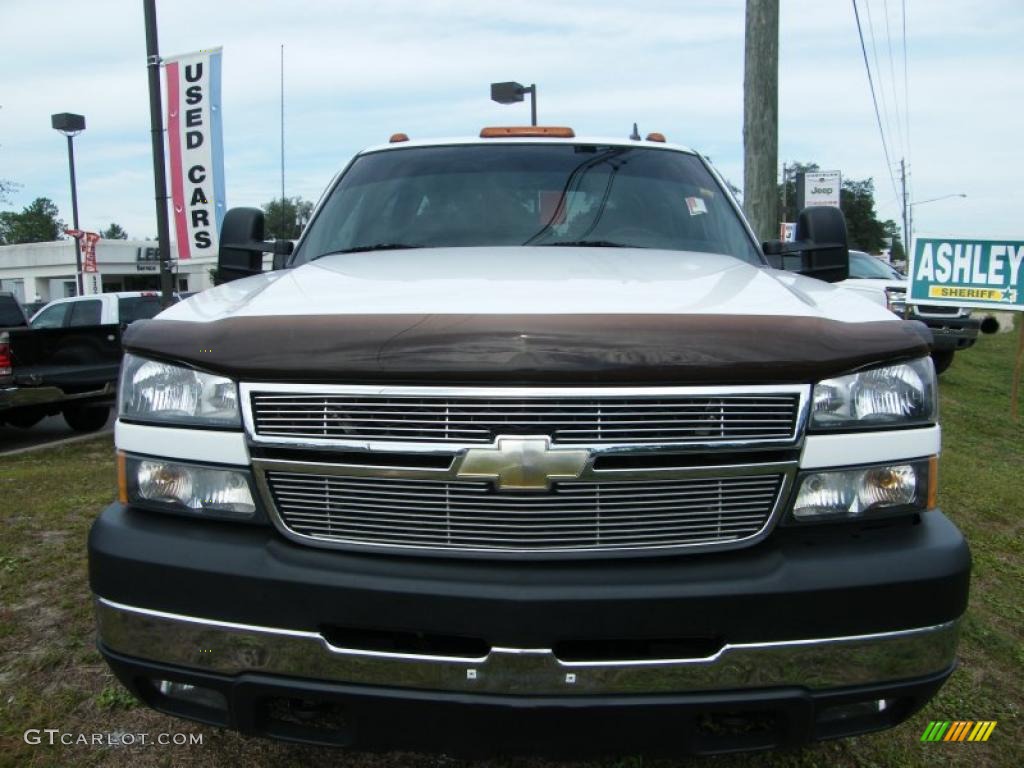 2007 Silverado 3500HD LT Crew Cab Dually - Summit White / Tan photo #8