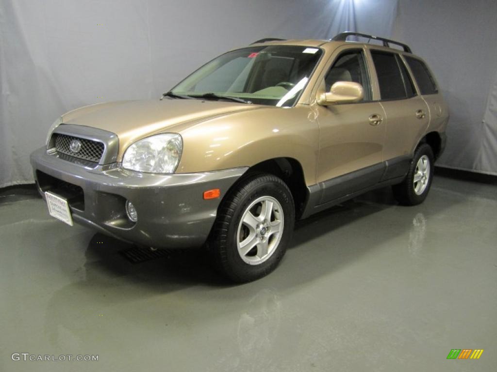 2004 Santa Fe GLS 4WD - Sandstone / Beige photo #1