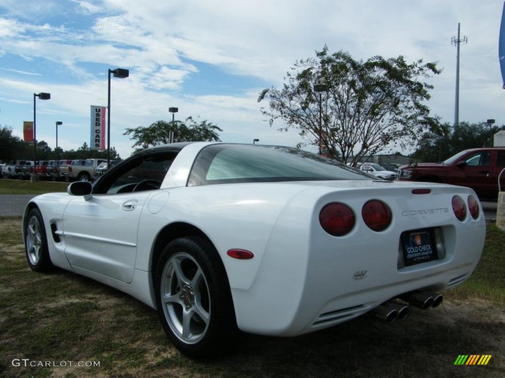 2000 Corvette Coupe - Arctic White / Light Oak photo #3