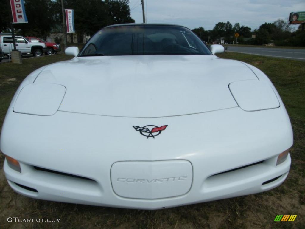 2000 Corvette Coupe - Arctic White / Light Oak photo #8