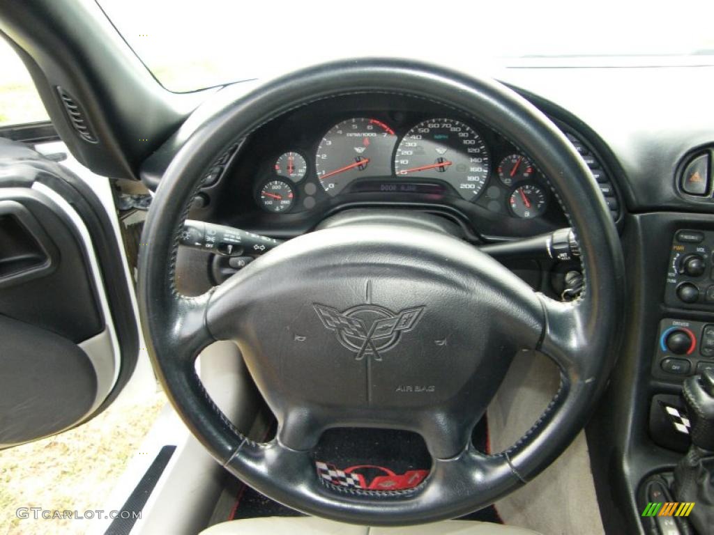 2000 Chevrolet Corvette Coupe Light Oak Steering Wheel Photo #39179999