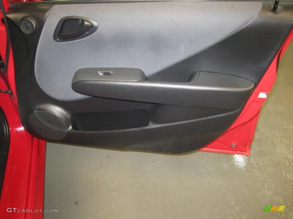 2007 Honda Fit Sport Black Door Panel Photo #39180303